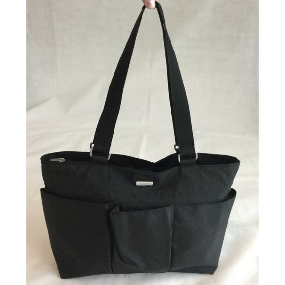 Baggallini Tote Black Nylon Bag Organizer Shopper